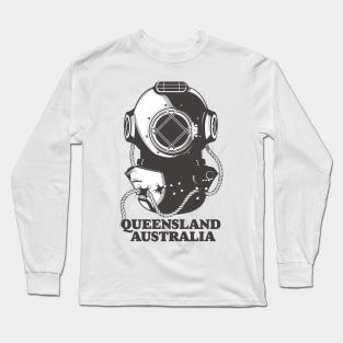 Queensland Australia Diving poster Long Sleeve T-Shirt